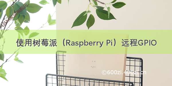 使用树莓派（Raspberry Pi）远程GPIO
