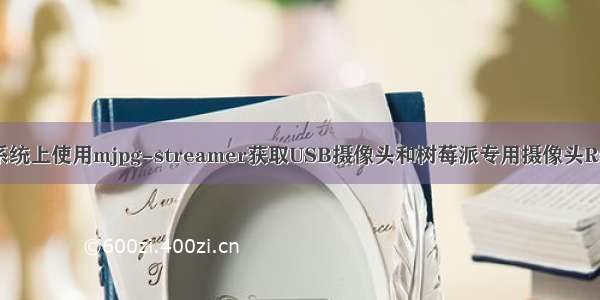 [转载]树莓派新版系统上使用mjpg-streamer获取USB摄像头和树莓派专用摄像头RaspiCamera图像...