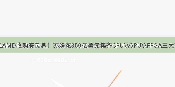 中国批准AMD收购赛灵思！苏妈花350亿美元集齐CPU\\GPU\\FPGA三大芯片业务