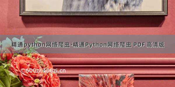 精通python网络爬虫-精通Python网络爬虫 PDF 高清版
