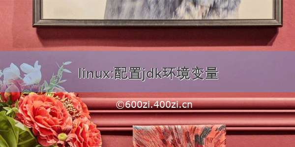 linux:配置jdk环境变量