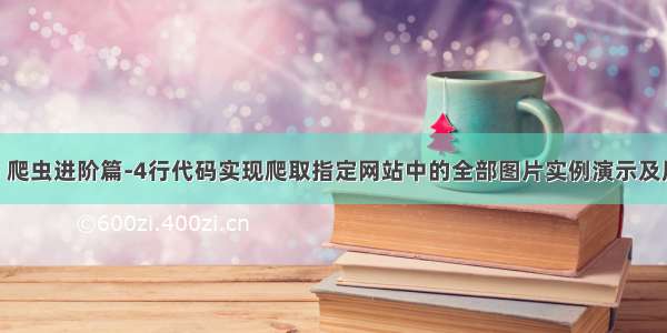 Python 爬虫进阶篇-4行代码实现爬取指定网站中的全部图片实例演示及原理剖析