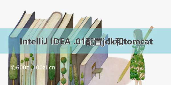 IntelliJ IDEA .01配置jdk和tomcat