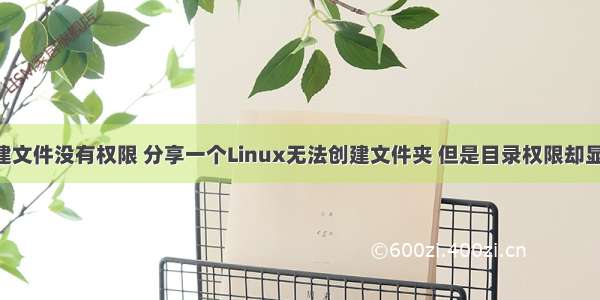 linux下创建文件没有权限 分享一个Linux无法创建文件夹 但是目录权限却显示正常的问