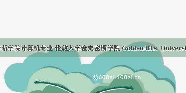 伦敦大学金史密斯学院计算机专业 伦敦大学金史密斯学院 Goldsmiths  University of London...