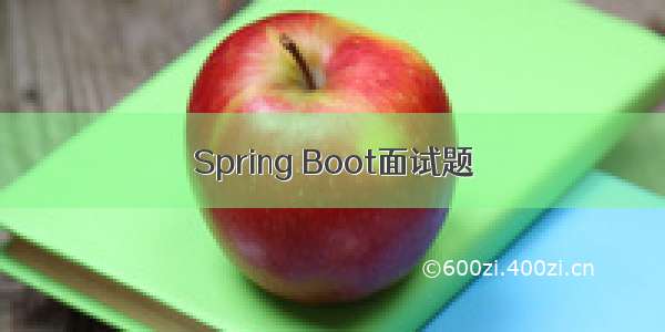 Spring Boot面试题