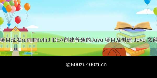 idea 新建的java项目没发run_IntelliJ IDEA创建普通的Java 项目及创建 Java 文件并运行的教程...