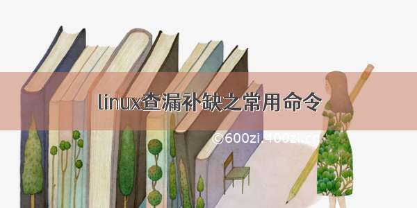 linux查漏补缺之常用命令