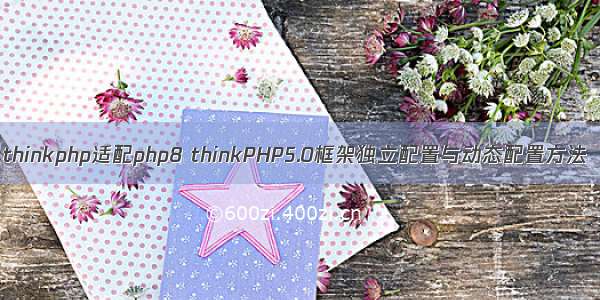 thinkphp适配php8 thinkPHP5.0框架独立配置与动态配置方法