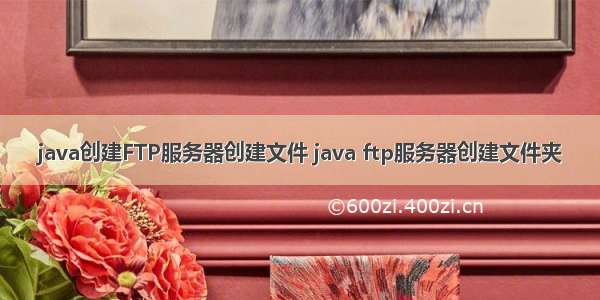 java创建FTP服务器创建文件 java ftp服务器创建文件夹
