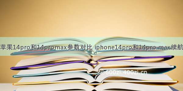苹果14pro和14promax参数对比 iphone14pro和14pro max续航