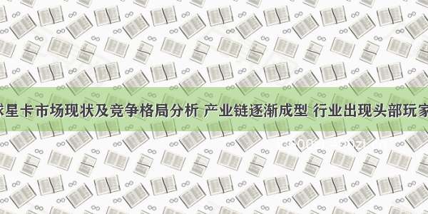 全球球星卡市场现状及竞争格局分析 产业链逐渐成型 行业出现头部玩家「图」