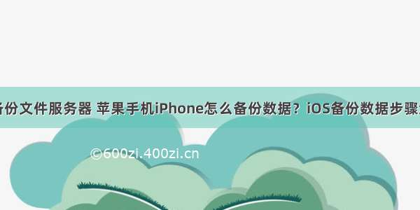 苹果机器备份文件服务器 苹果手机iPhone怎么备份数据？iOS备份数据步骤流程一览...