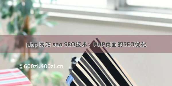 php 网站 seo SEO技术：PHP页面的SEO优化