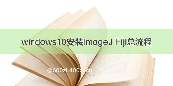 windows10安装ImageJ Fiji总流程