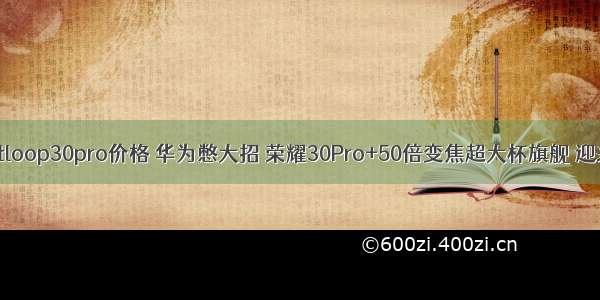 华为鸿蒙vogtloop30pro价格 华为憋大招 荣耀30Pro+50倍变焦超大杯旗舰 迎来大降价！...
