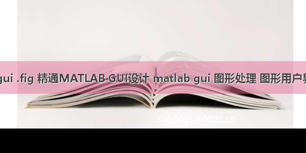 matlab gui .fig 精通MATLAB GUI设计 matlab gui 图形处理 图形用户界面（Gra