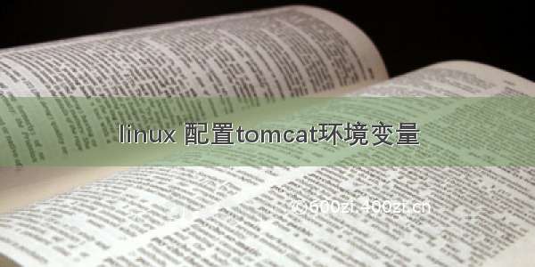 linux 配置tomcat环境变量