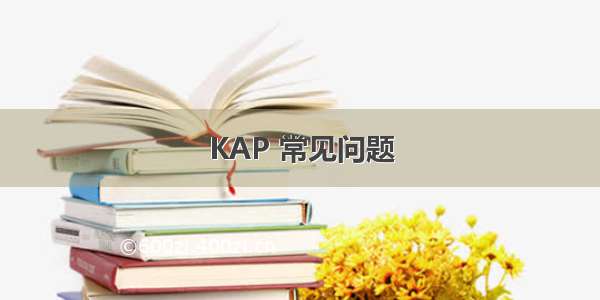 KAP 常见问题