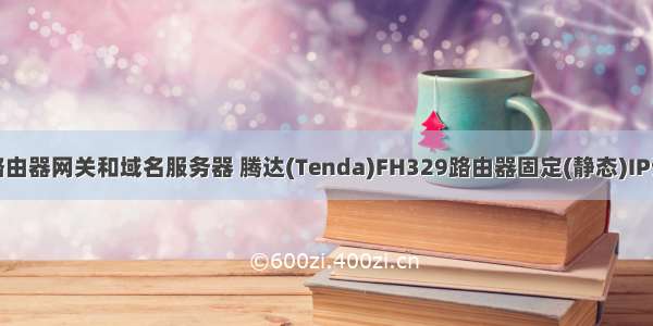 腾达无线路由器网关和域名服务器 腾达(Tenda)FH329路由器固定(静态)IP设置上网...