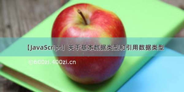 【JavaScript】关于基本数据类型和引用数据类型