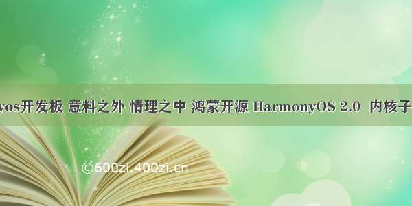 harmonyos开发板 意料之外 情理之中 鸿蒙开源 HarmonyOS 2.0  内核子系统介绍