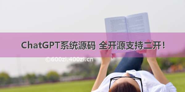 ChatGPT系统源码 全开源支持二开！