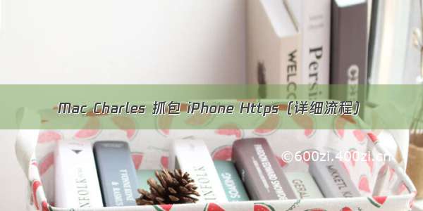 Mac Charles 抓包 iPhone Https（详细流程）
