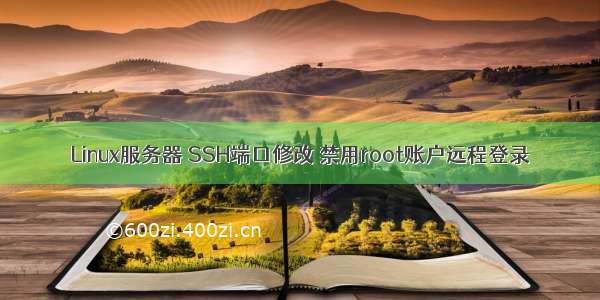 Linux服务器 SSH端口修改 禁用root账户远程登录