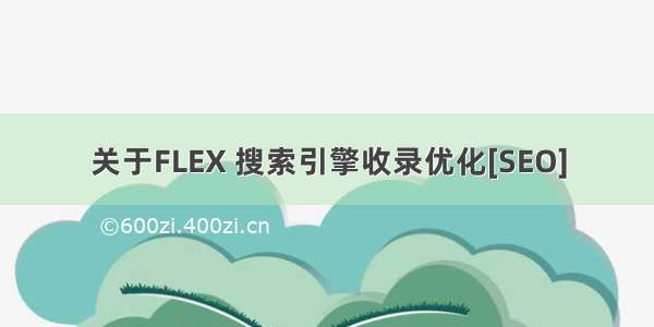 关于FLEX 搜索引擎收录优化[SEO]