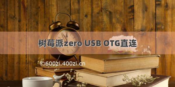 树莓派zero USB OTG直连