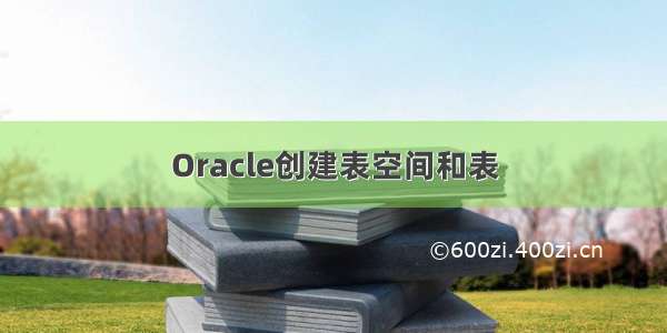 Oracle创建表空间和表