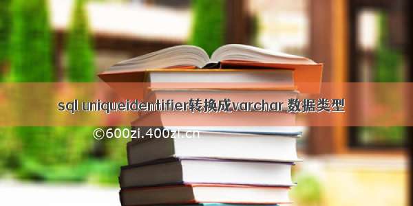 sql uniqueidentifier转换成varchar 数据类型