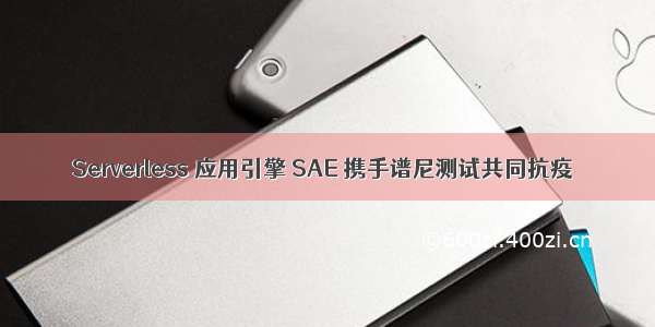 Serverless 应用引擎 SAE 携手谱尼测试共同抗疫