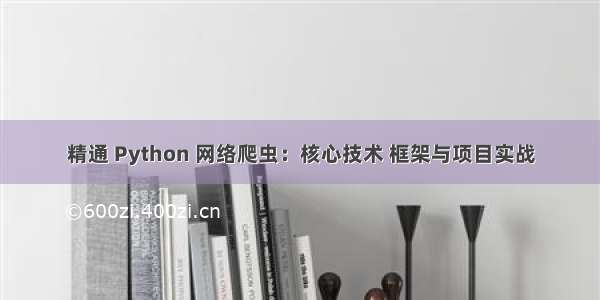 精通 Python 网络爬虫：核心技术 框架与项目实战