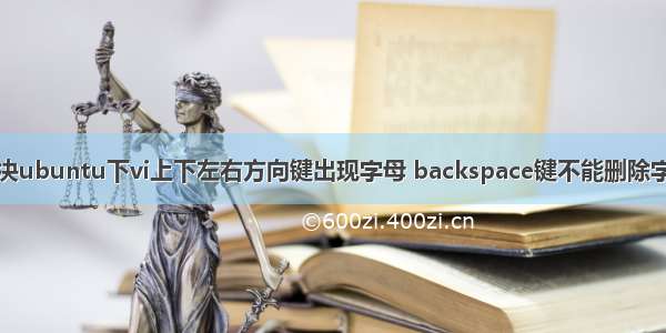 解决ubuntu下vi上下左右方向键出现字母 backspace键不能删除字符