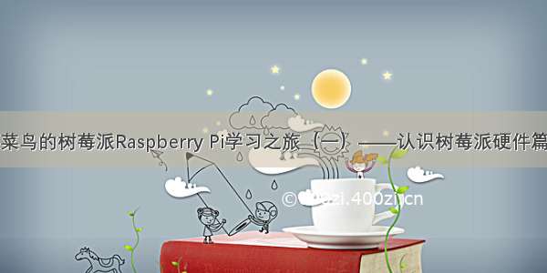 菜鸟的树莓派Raspberry Pi学习之旅（一）——认识树莓派硬件篇