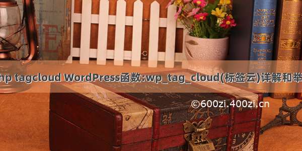 php tagcloud WordPress函数:wp_tag_cloud(标签云)详解和举例