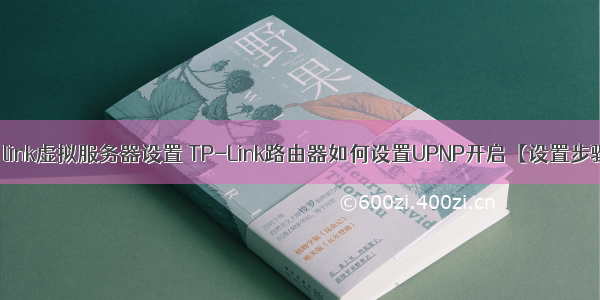 tp link虚拟服务器设置 TP-Link路由器如何设置UPNP开启【设置步骤】