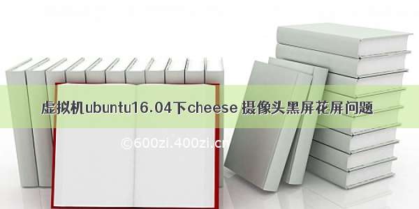 虚拟机ubuntu16.04下cheese 摄像头黑屏花屏问题