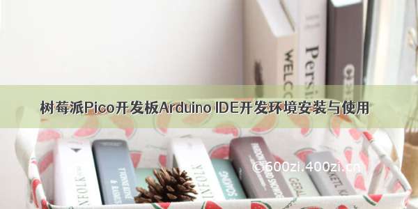 树莓派Pico开发板Arduino IDE开发环境安装与使用