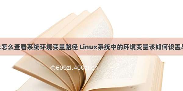linux怎么查看系统环境变量路径 Linux系统中的环境变量该如何设置与查看
