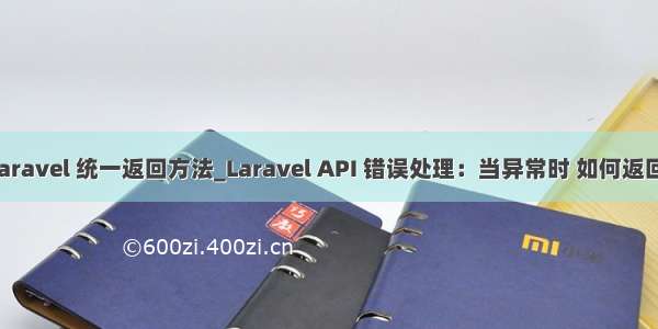 api laravel 统一返回方法_Laravel API 错误处理：当异常时 如何返回消息