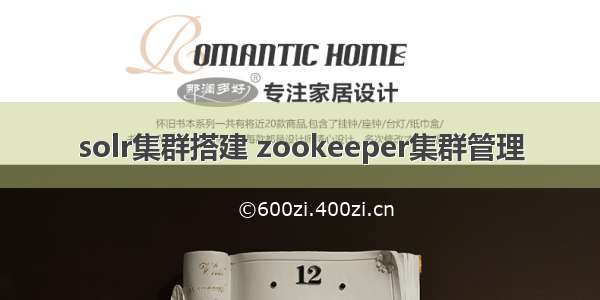 solr集群搭建 zookeeper集群管理