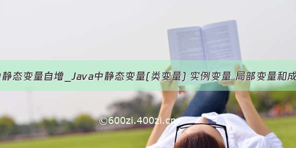 java类中静态变量自增_Java中静态变量(类变量) 实例变量 局部变量和成员变量...