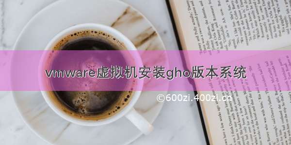 vmware虚拟机安装gho版本系统