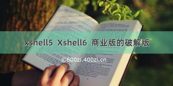 xshell5  Xshell6  商业版的破解版