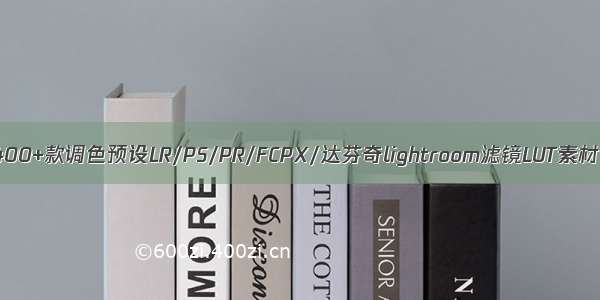 1400+款调色预设LR/PS/PR/FCPX/达芬奇lightroom滤镜LUT素材