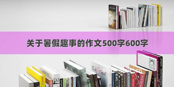 关于暑假趣事的作文500字600字