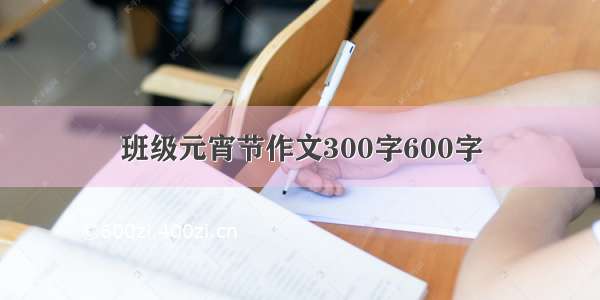 班级元宵节作文300字600字